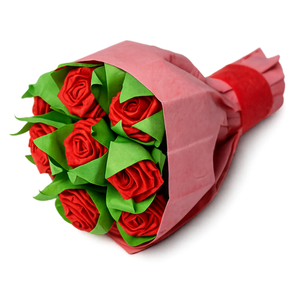 Mini rose bouquet artwork